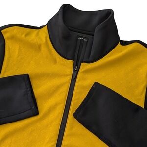 J.Lindeberg Odyssey Mid Layer Jacket Women's M Yellow Black Full Zip NWT